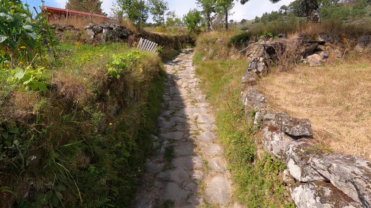 小路-乡村-石头-岩石-自然视频素材