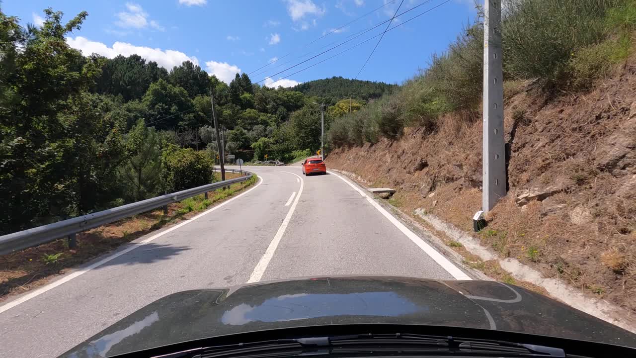 道路-汽车-驾驶-景观-乡村视频素材