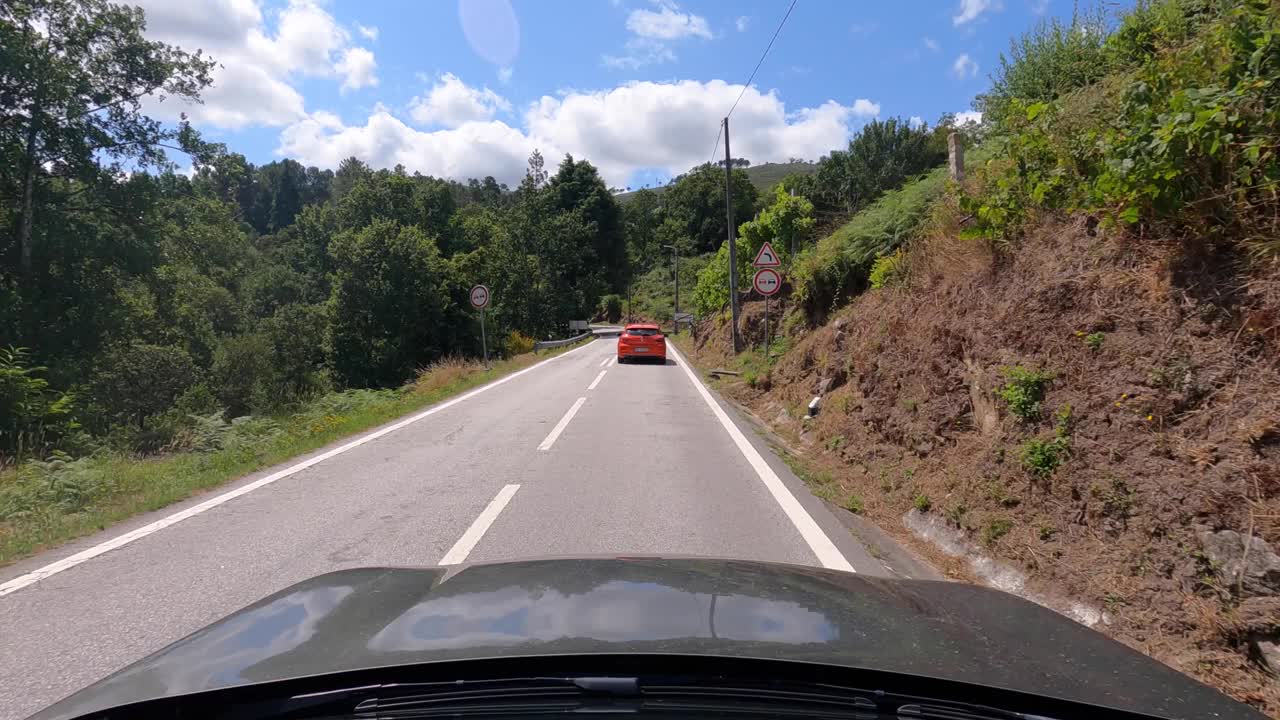 道路-汽车-驾驶-景观-乡村视频素材