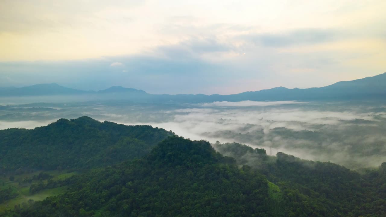 日出雾视频素材