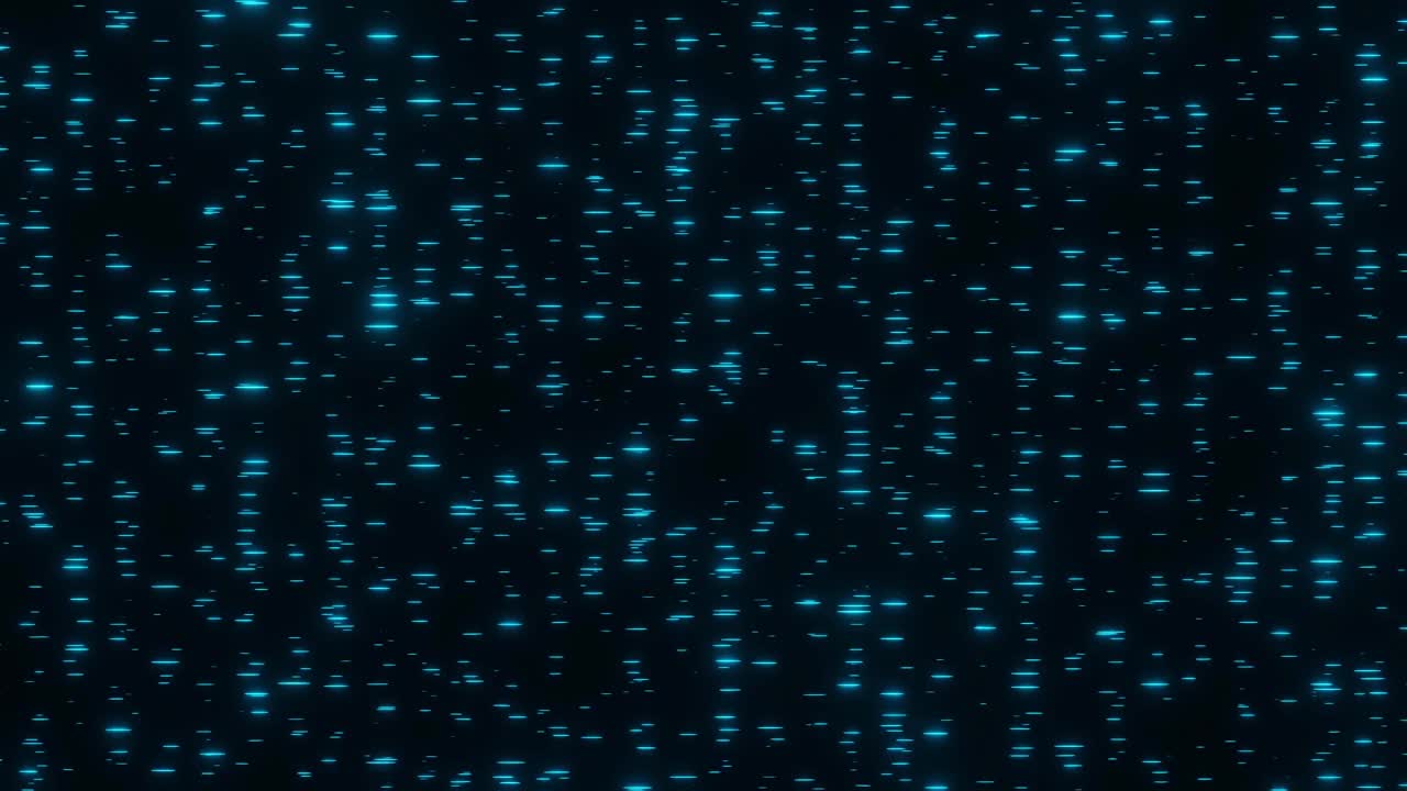 数字发光矩阵蓝光条纹移动技术背景3D渲染视频素材