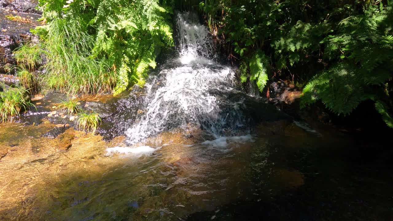 水河流天然岩石视频素材