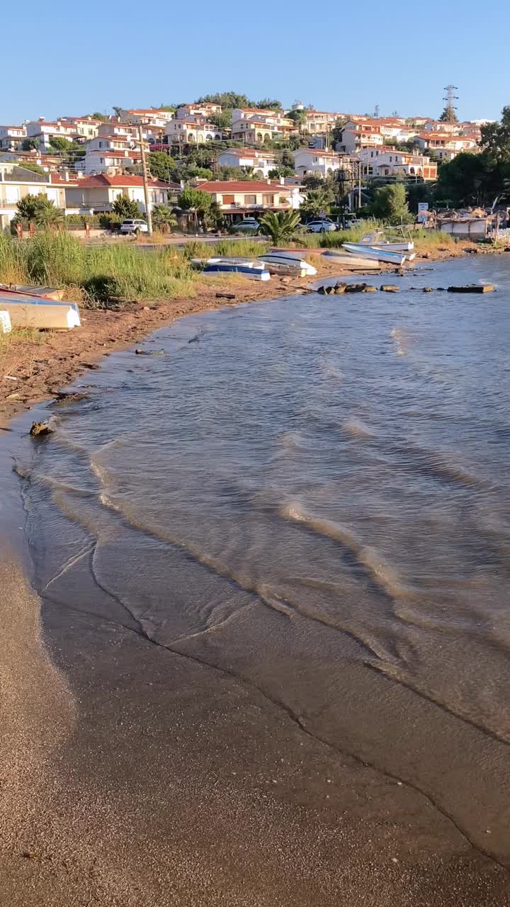 Çeşme ildiri土耳其古爱琴海村庄视频素材