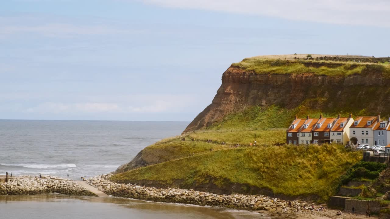 惠特比全景，北约克郡，英格兰，英国视频素材