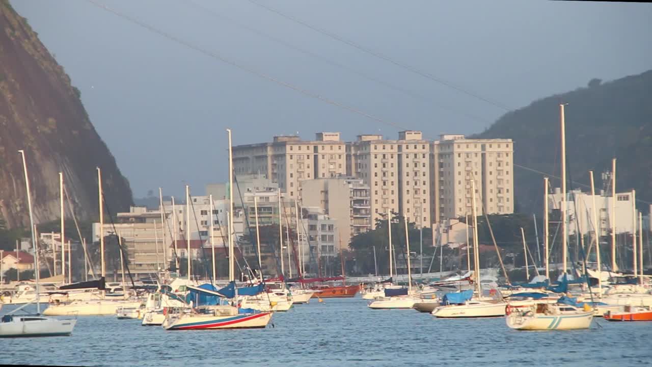 里约热内卢里约热内卢的Botafogo cove。视频素材