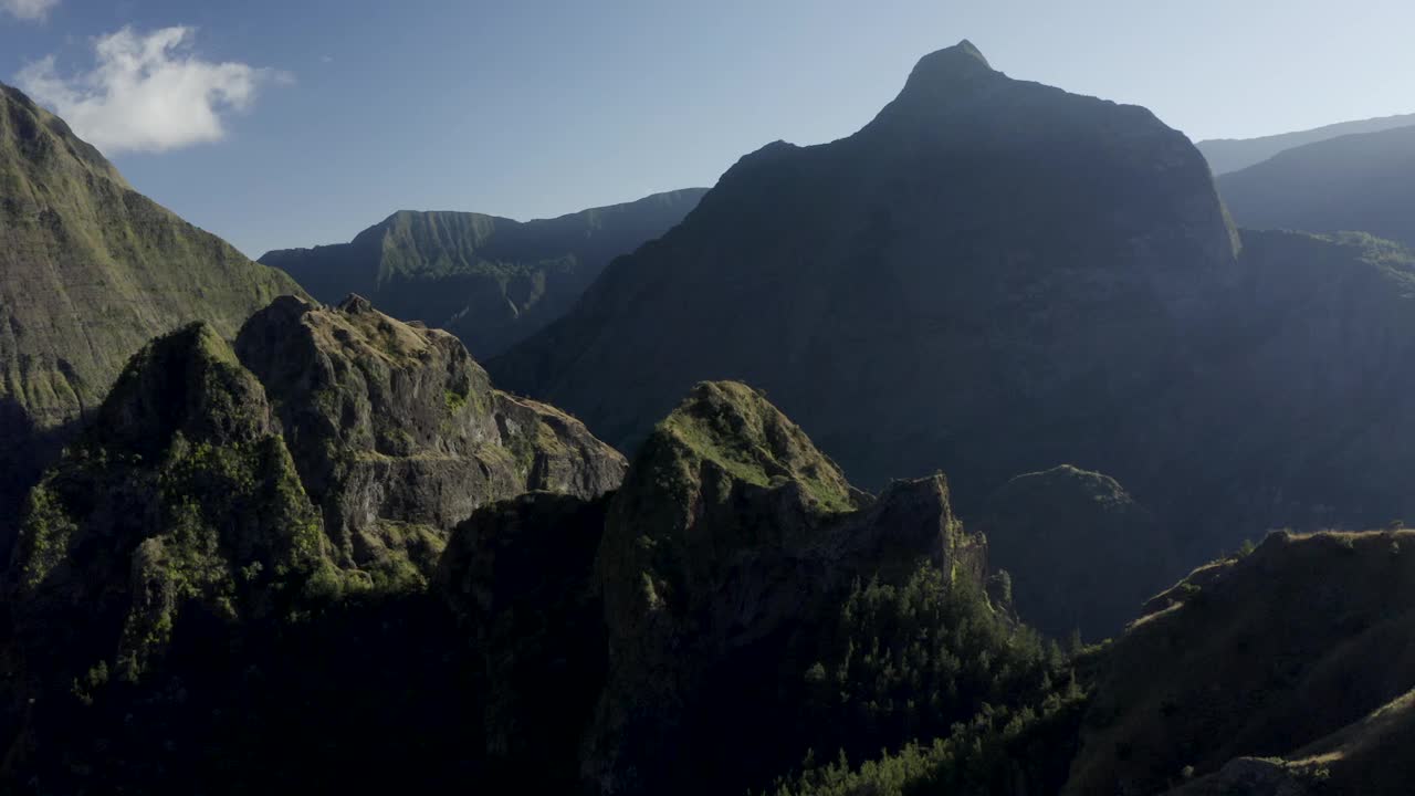 鸟瞰Sao Miguel岛景观，亚速尔群岛，葡萄牙。视频素材