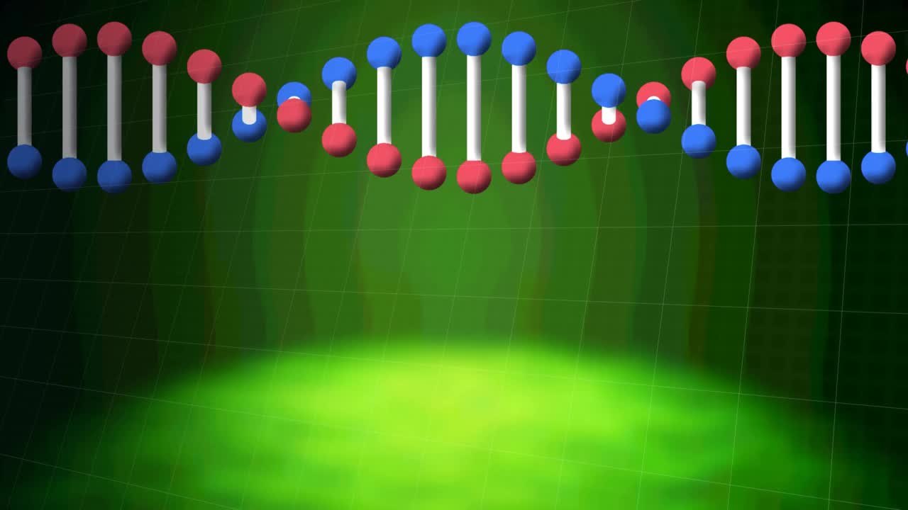 dna链上的检疫文本动画视频素材
