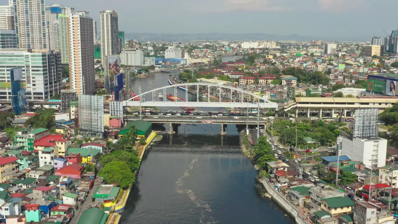 菲律宾首都马尼拉瓜达卢佩地区视频素材