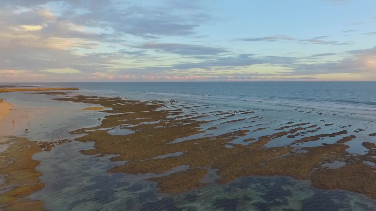 印度尼西亚巴厘海滩和鱼子酱的景观视频素材