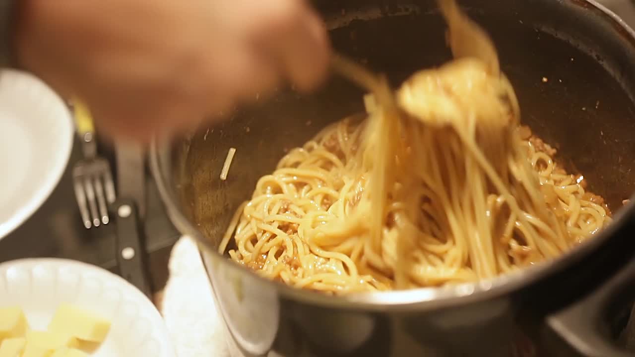 提供面食细节视频素材