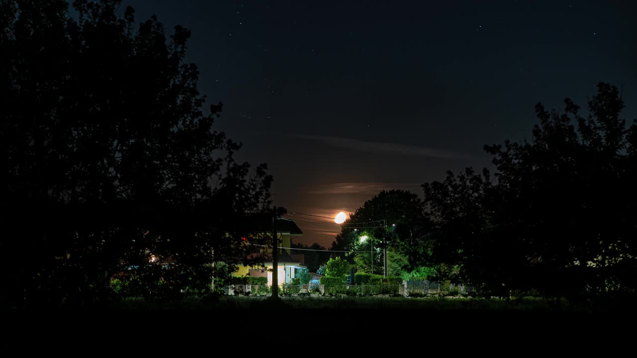 星星夜景时间流逝视频素材