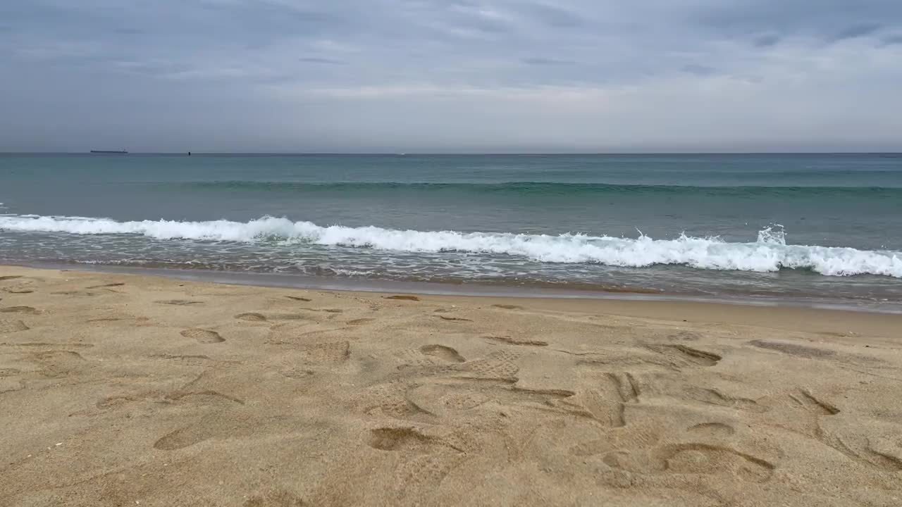 沙滩和海浪视频素材