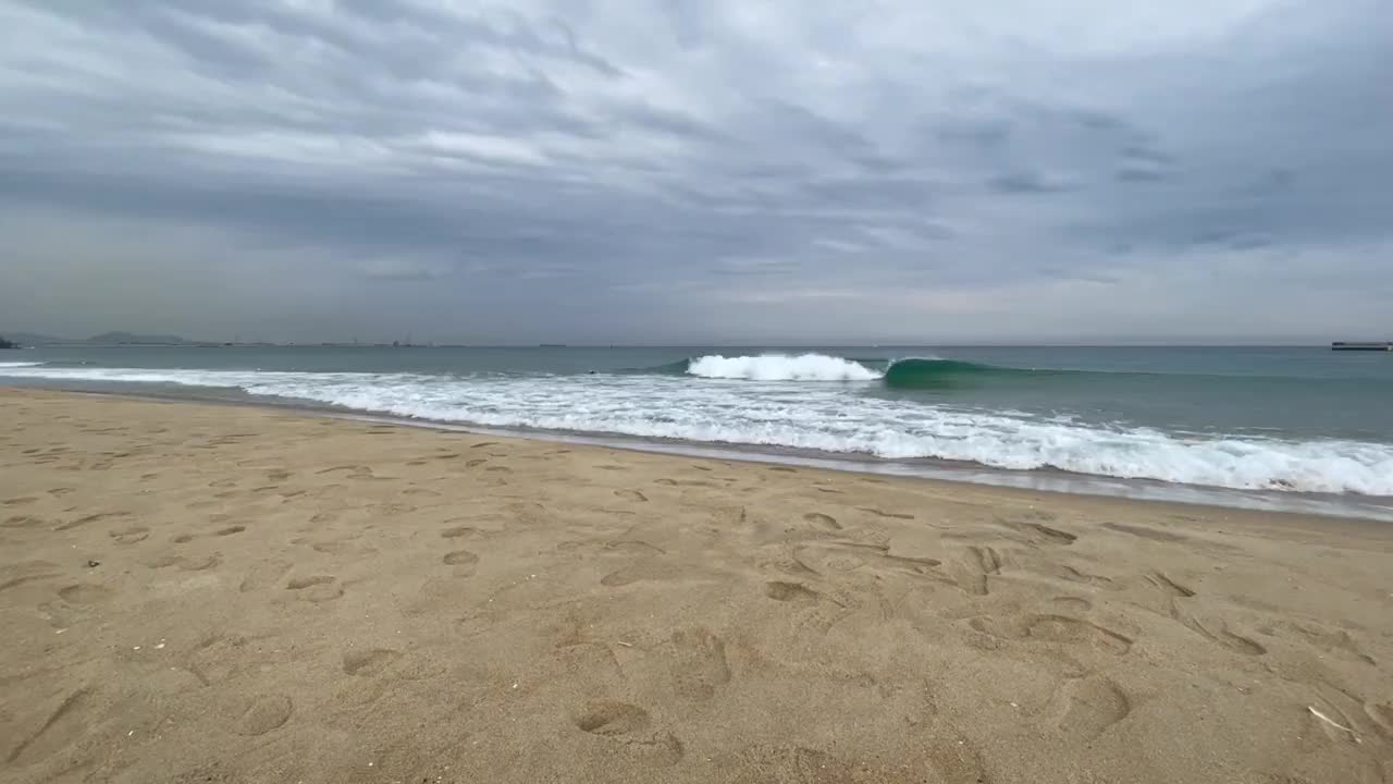 沙滩和海浪视频素材