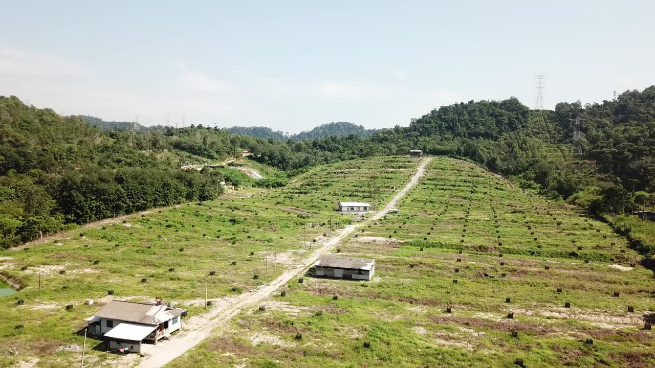 乡村鸟瞰图视频素材