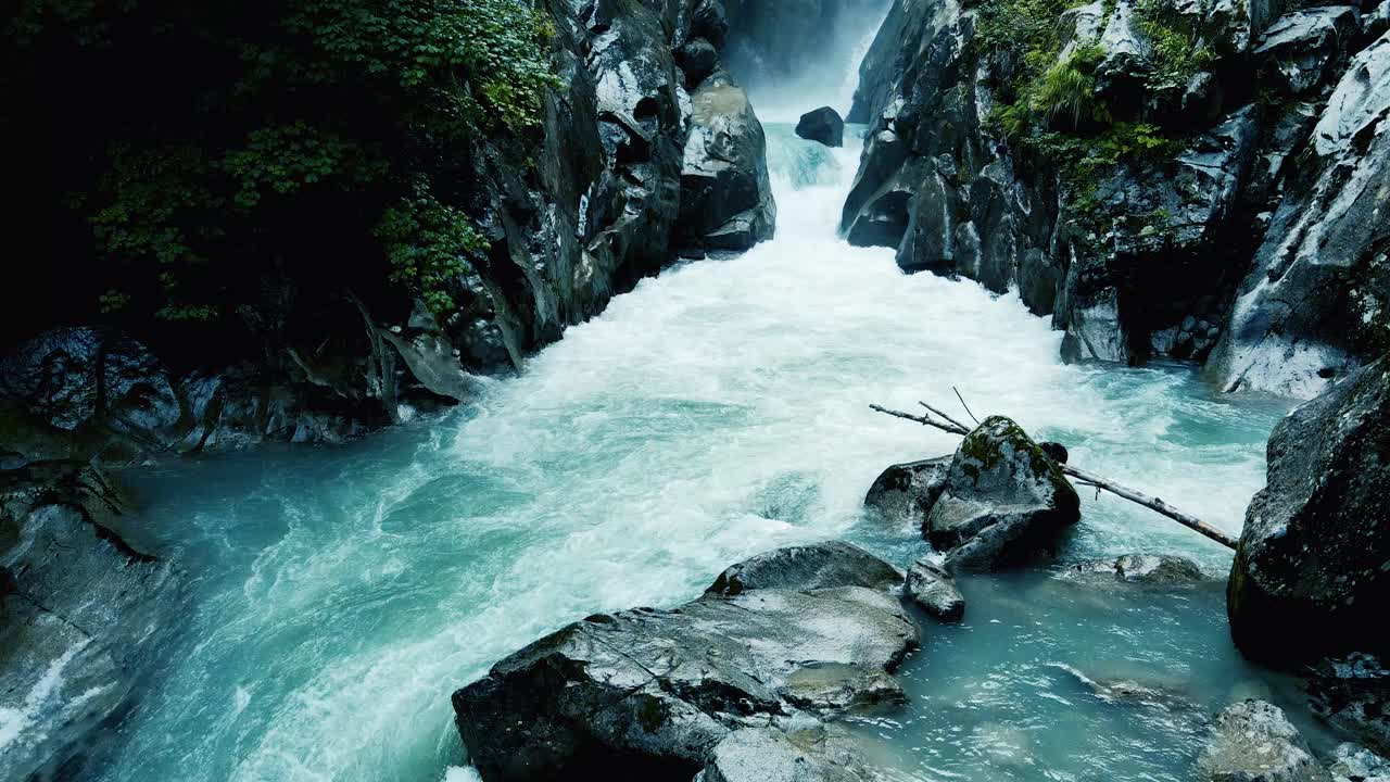 森林中的河流视频素材