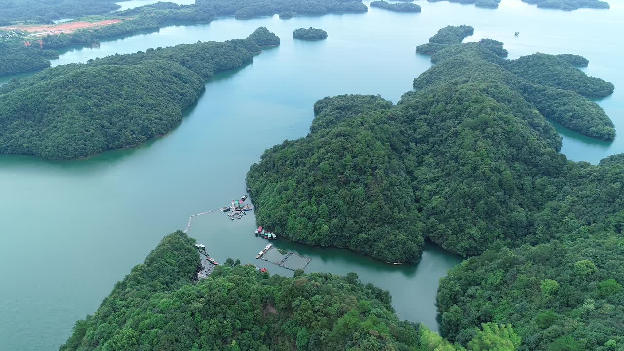 中国庐山西海风景区视频素材