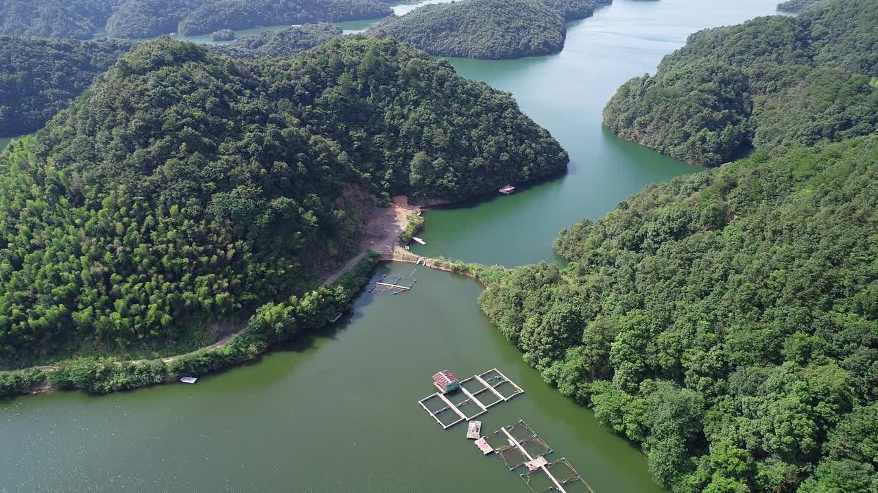 中国庐山西海风景区视频素材