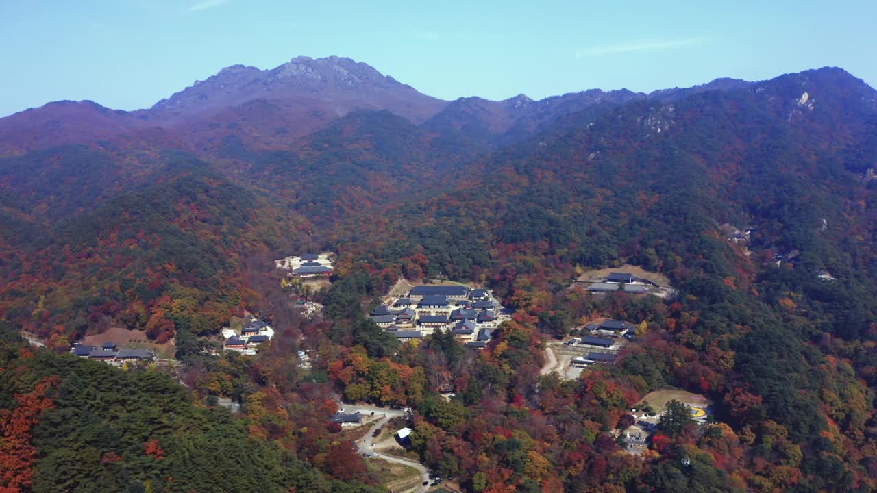 韩国庆尚南道陕川郡伽罗山海印寺视频素材