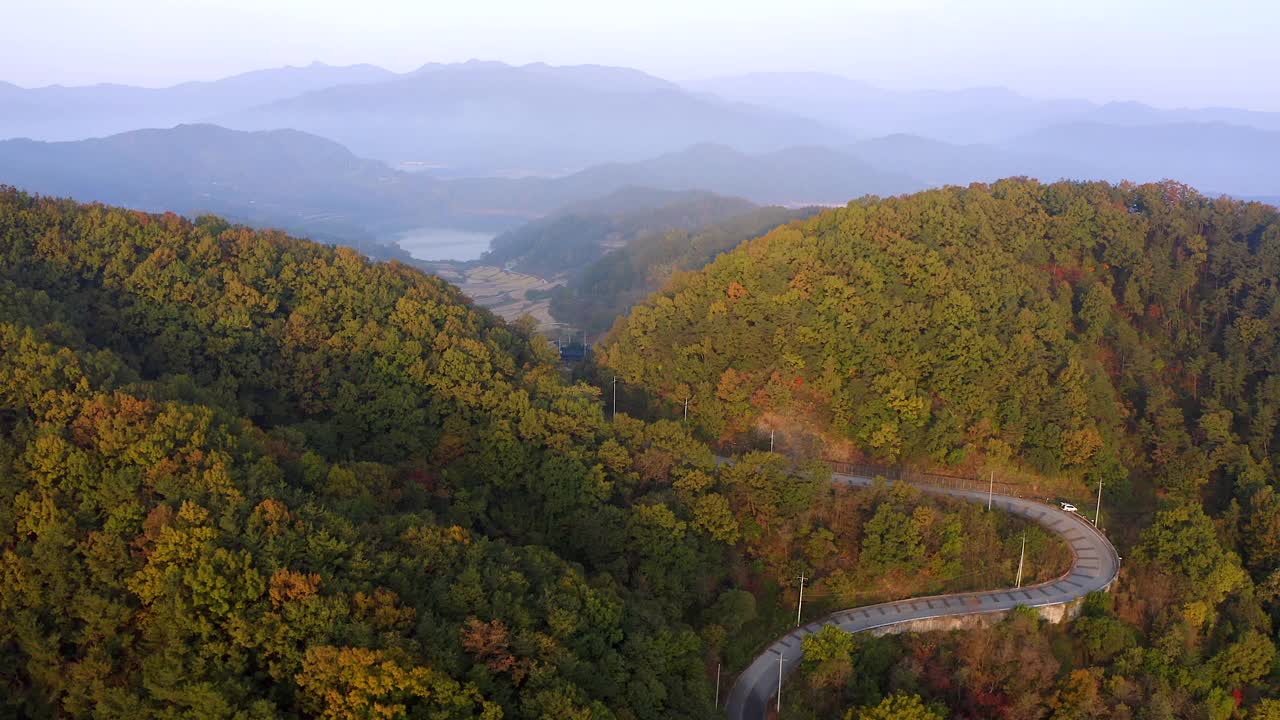 韩国庆尚南道陕川郡陕川坝村视频素材