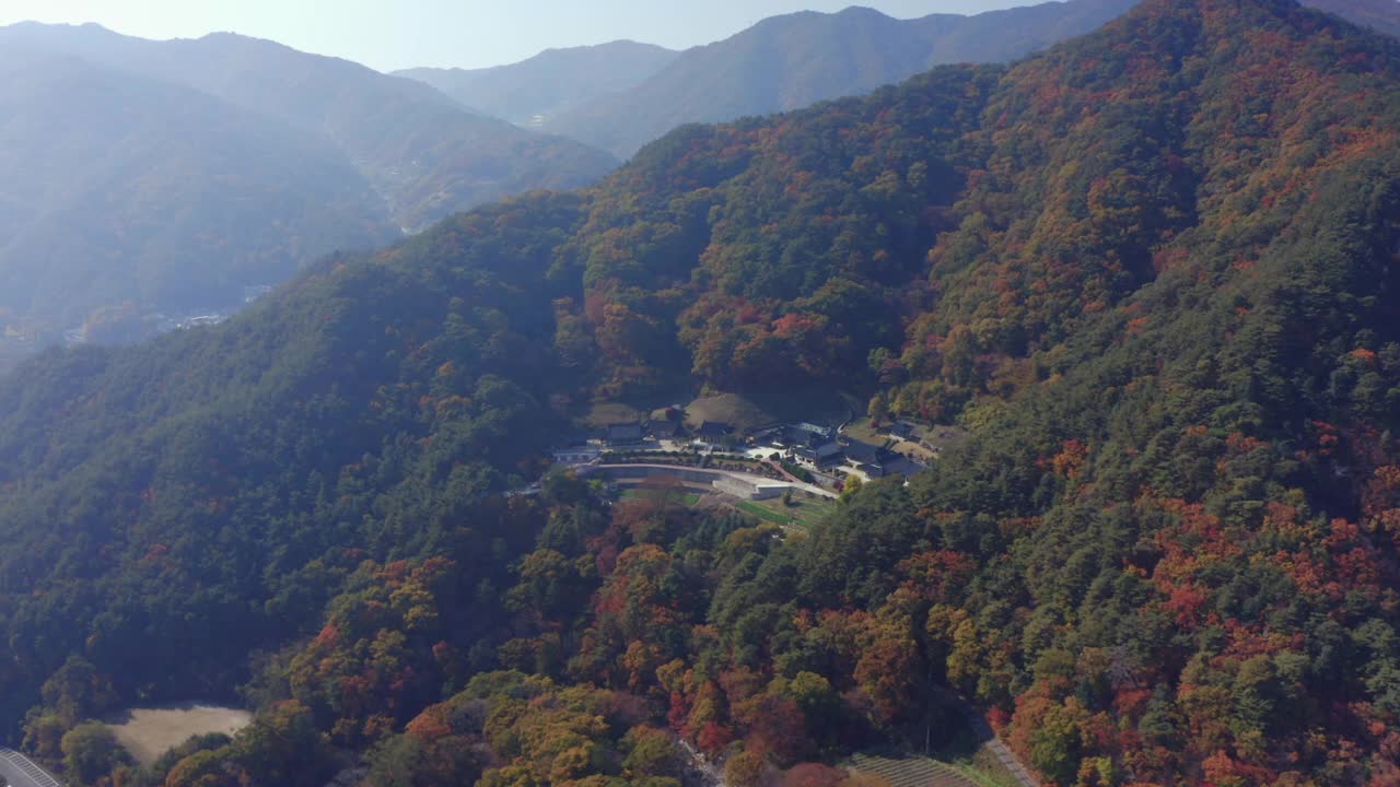 韩国庆尚南道陕川郡伽罗山海印寺视频素材