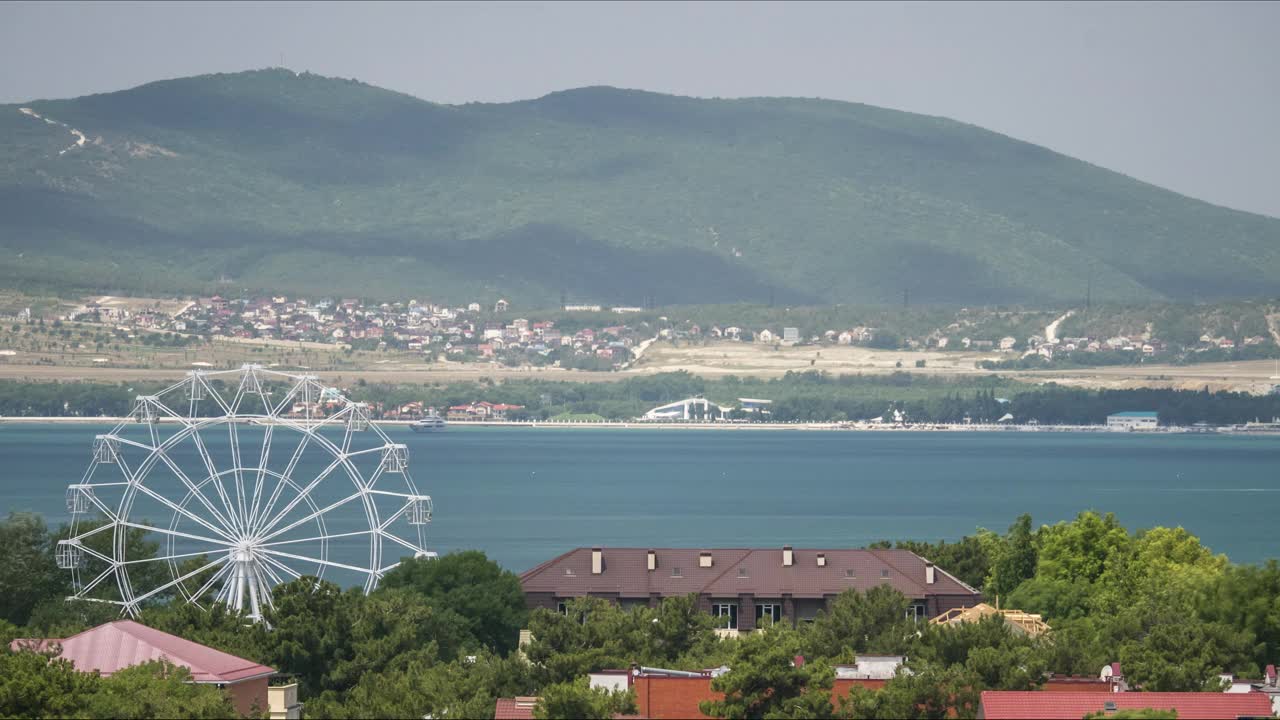 格连兹克市夏季全景时间流逝视频下载