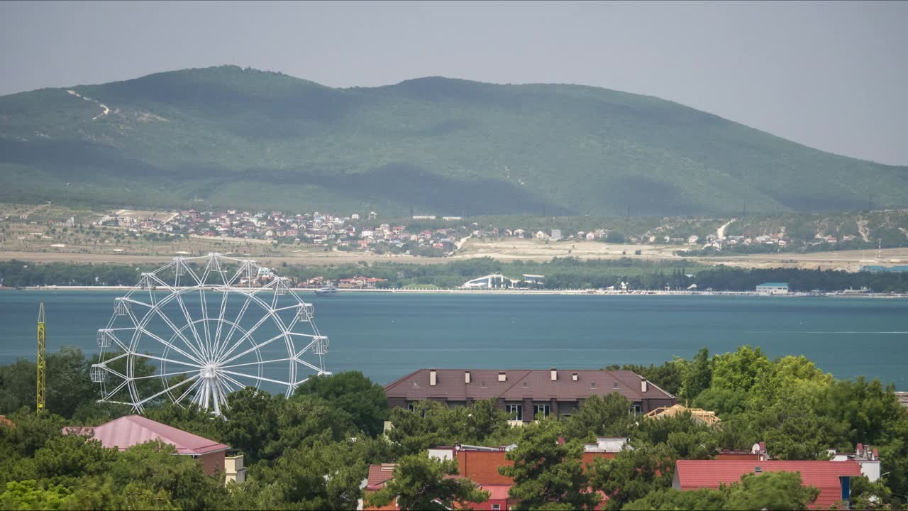 格连兹克市夏季全景时间流逝视频素材