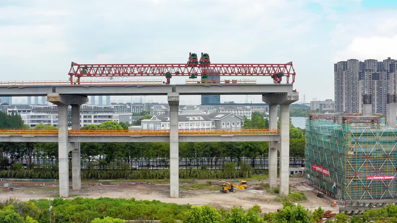 在建高速公路视频素材