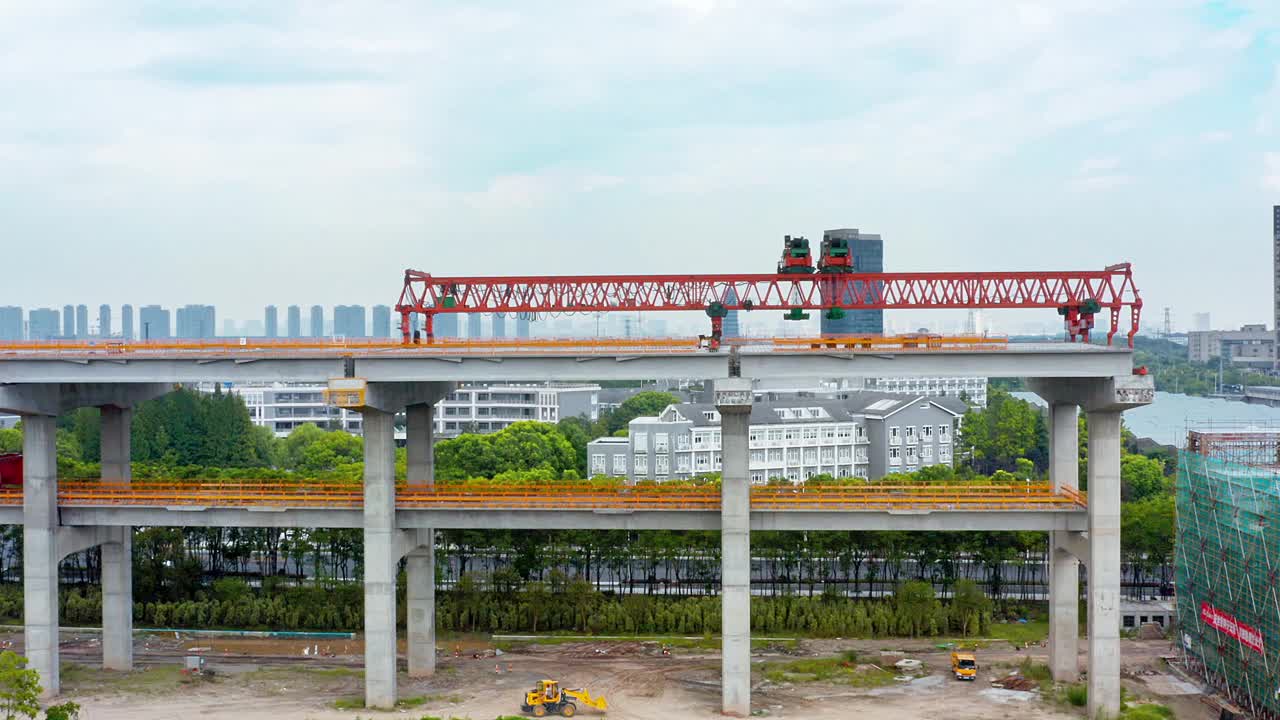 在建高速公路视频素材