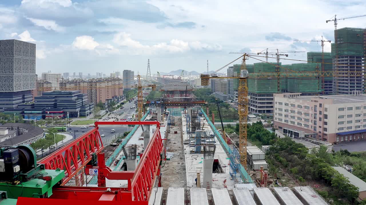 在建高速公路视频素材