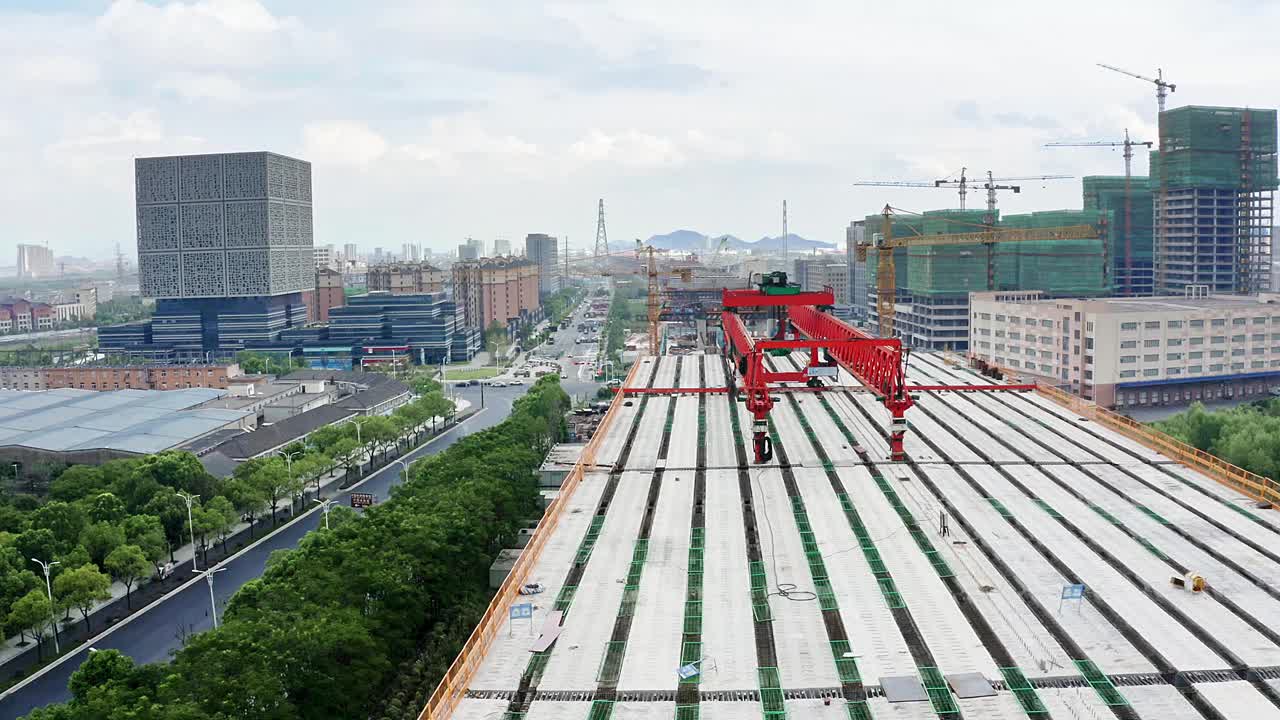 在建高速公路视频素材