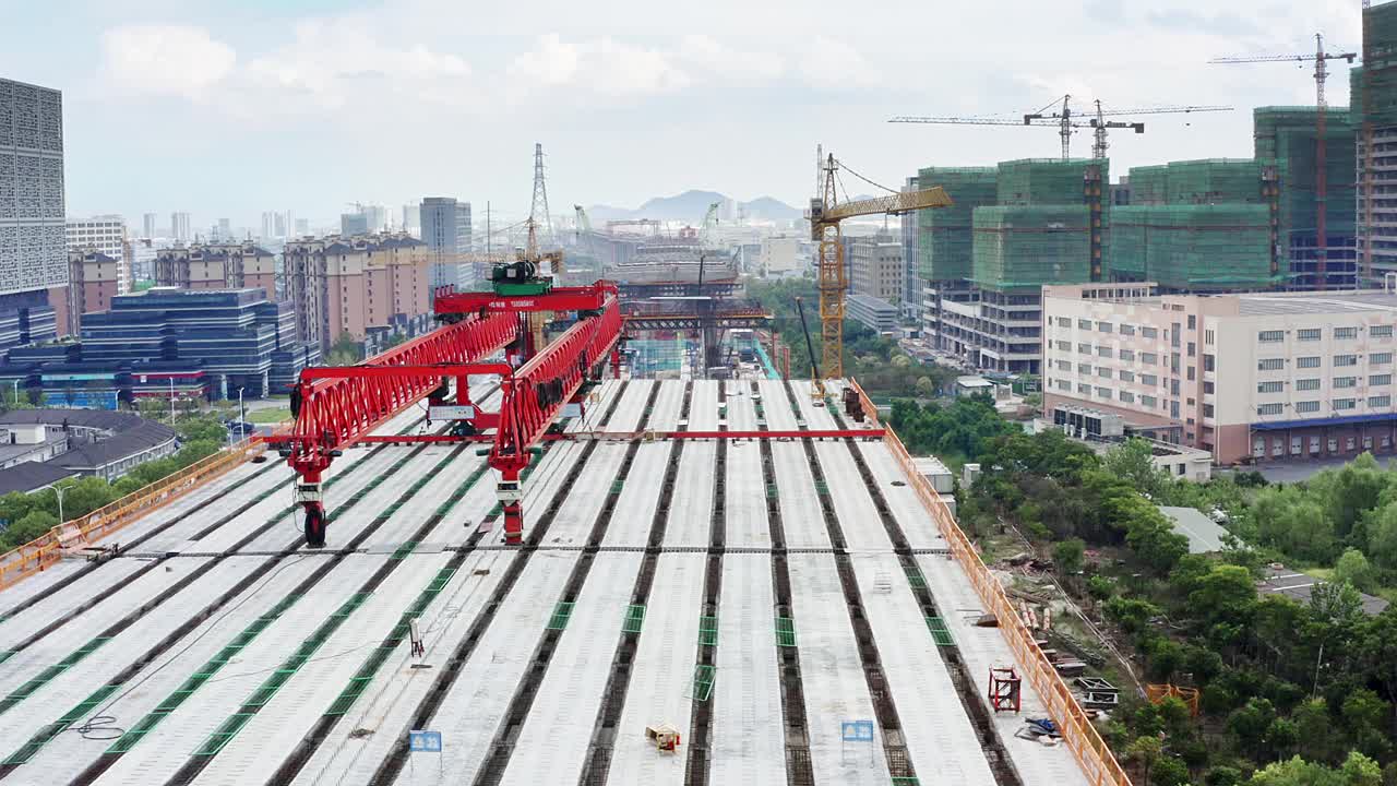 在建高速公路视频素材