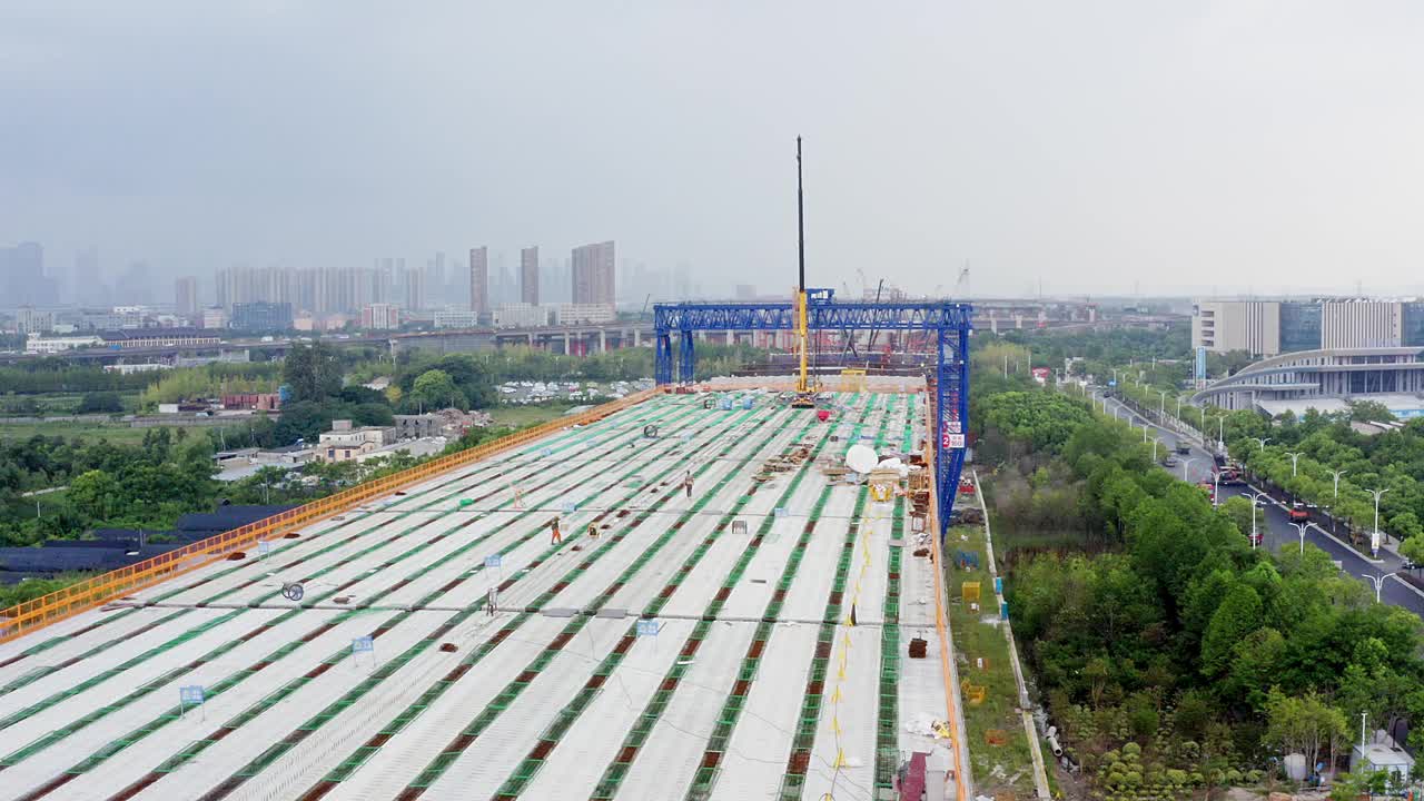 在建高速公路视频素材