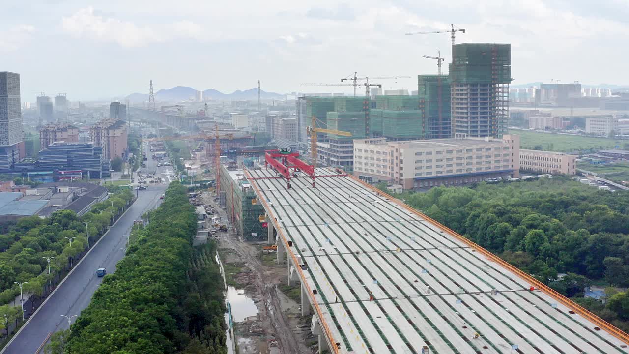 在建高速公路视频素材