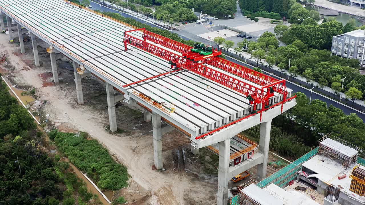 在建高速公路视频素材