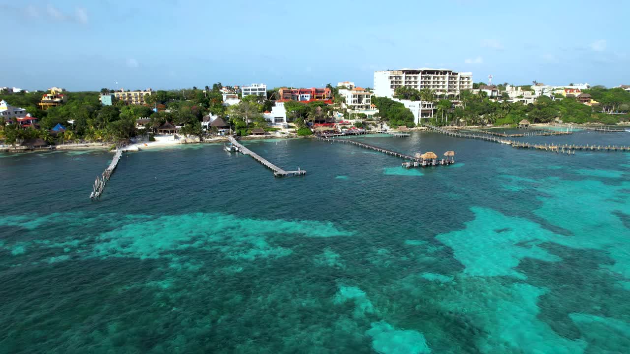 Isla Mujeres的Arial View视频素材