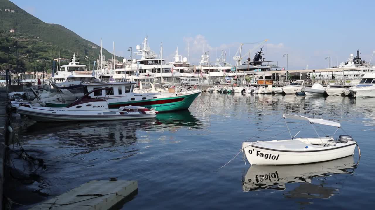 castellamare di Stabia -码头概述视频素材