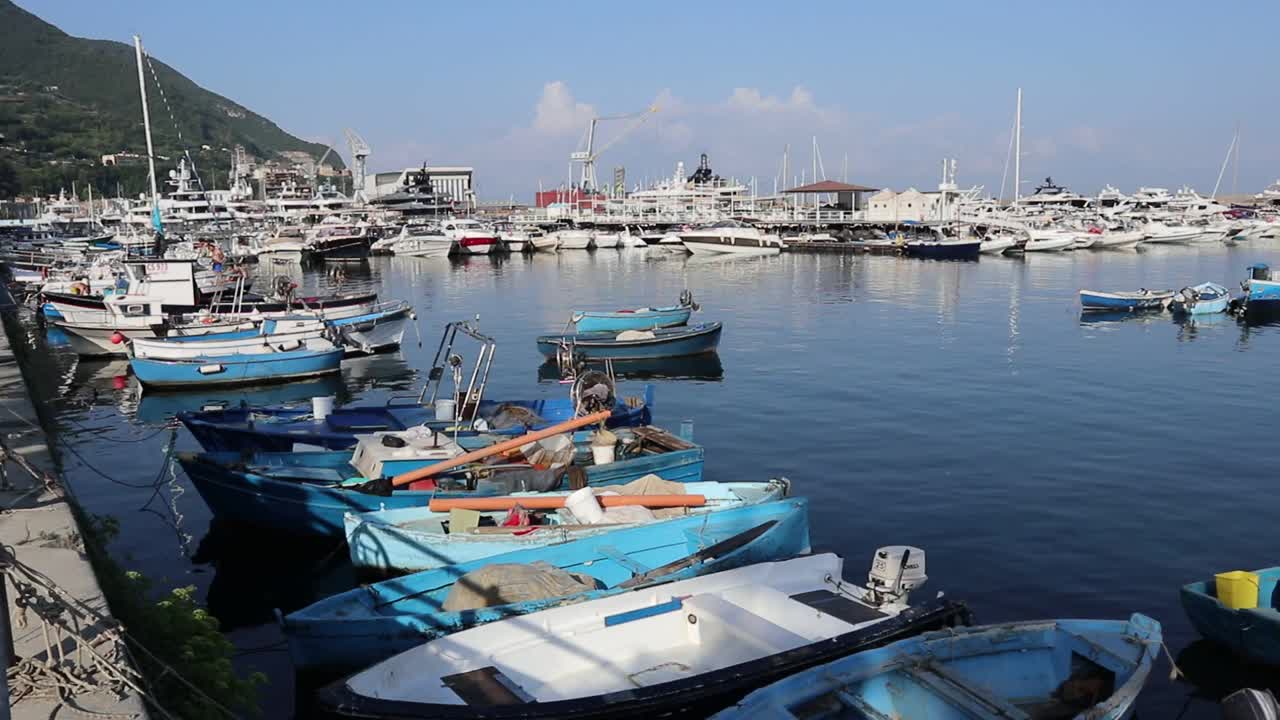 castellamare di Stabia -码头概述视频素材