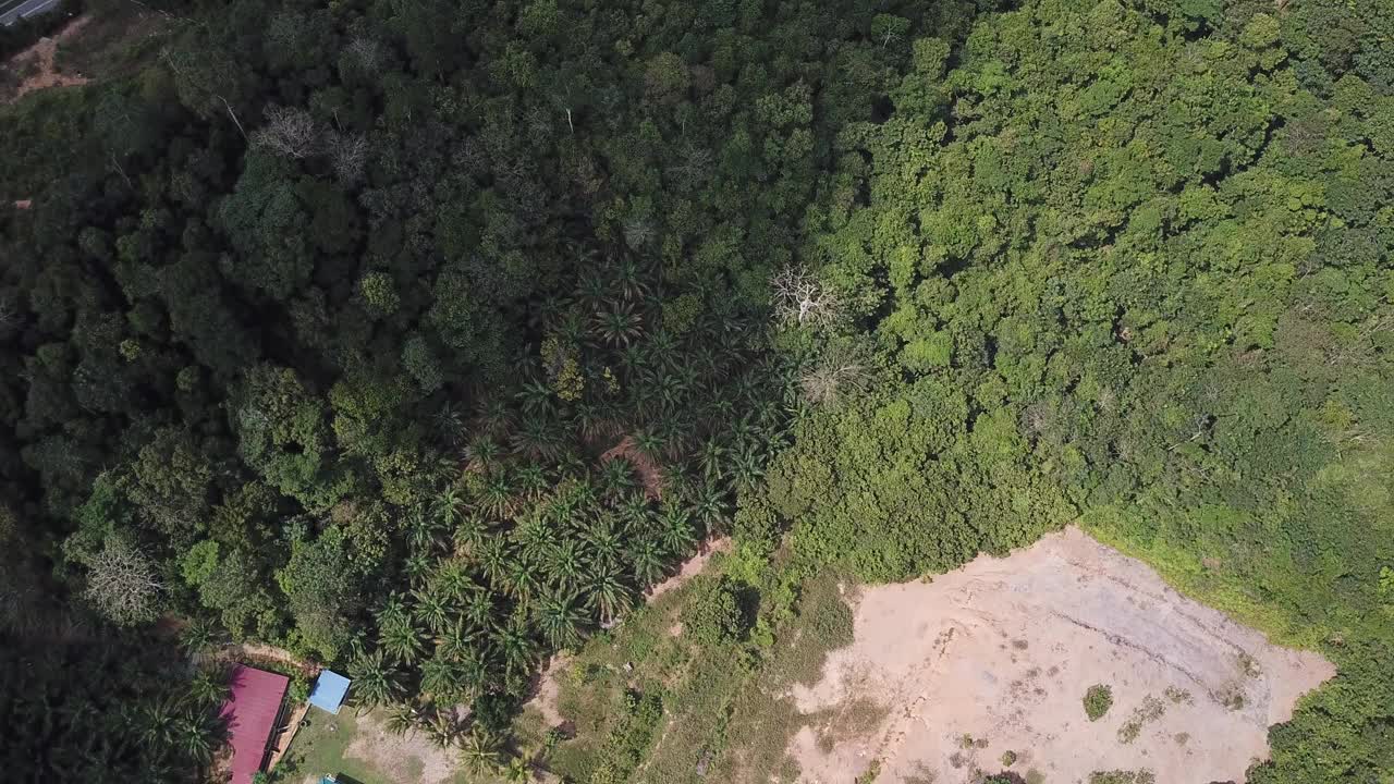 鸟瞰乡村小镇视频素材