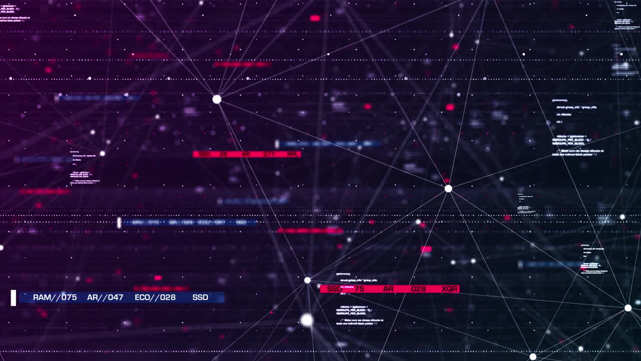 摘要数字技术与大数据背景视频素材