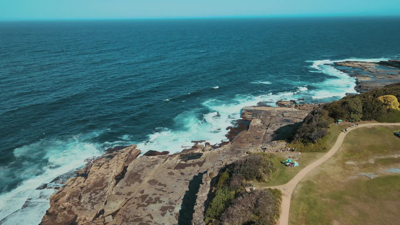 澳大利亚新南威尔士州中央海岸Terrigal海滩的海景视频素材