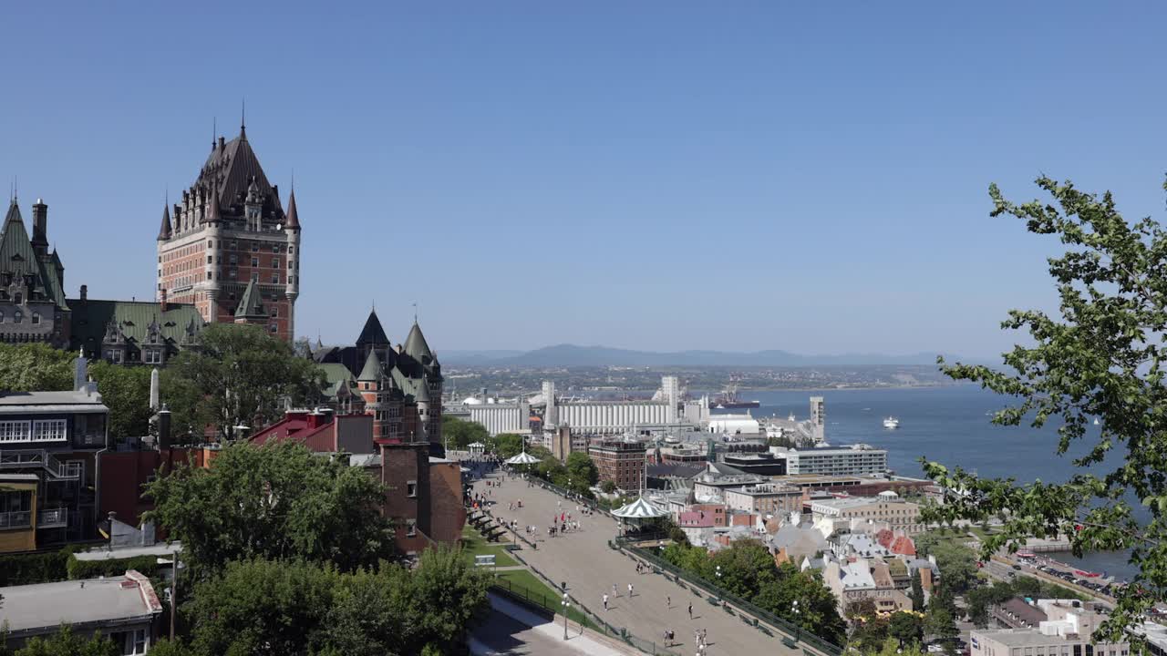 加拿大魁北克市的夏季景观视频素材