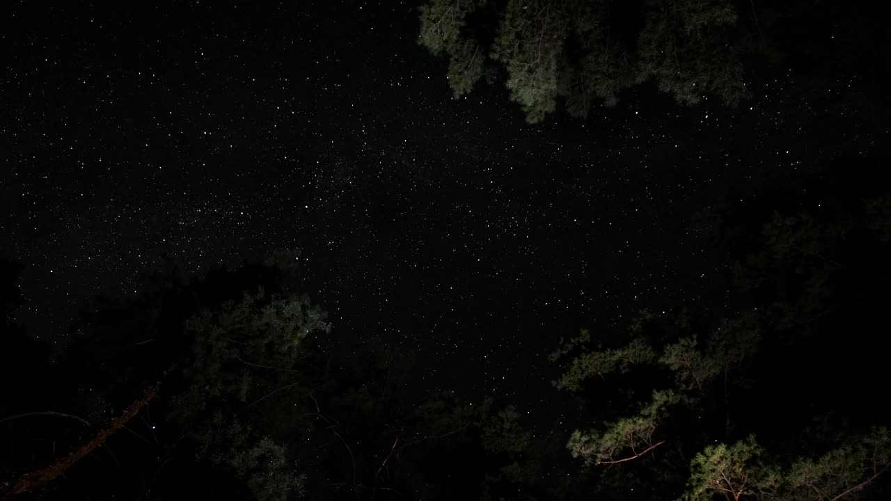 夜空中彗星状的星尾视频素材