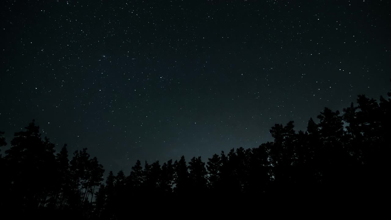 夜空中彗星状的星尾视频素材