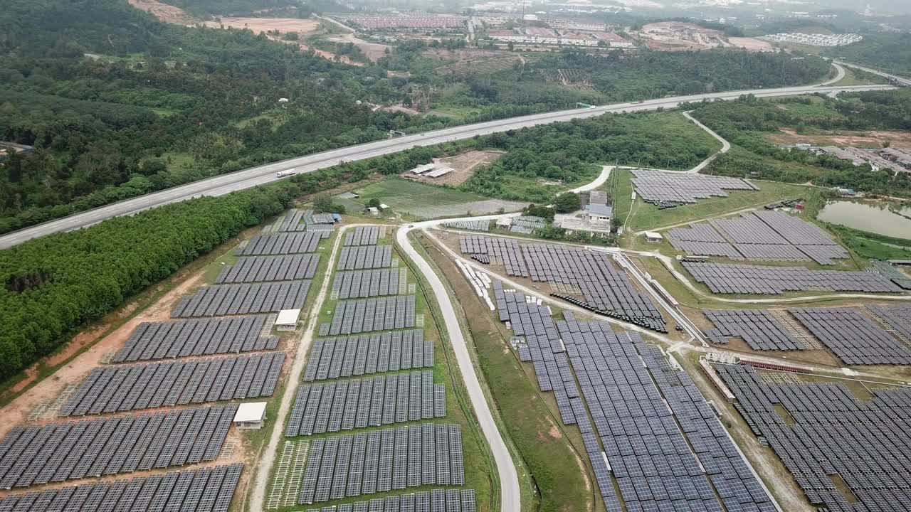 太阳能电池板视频素材