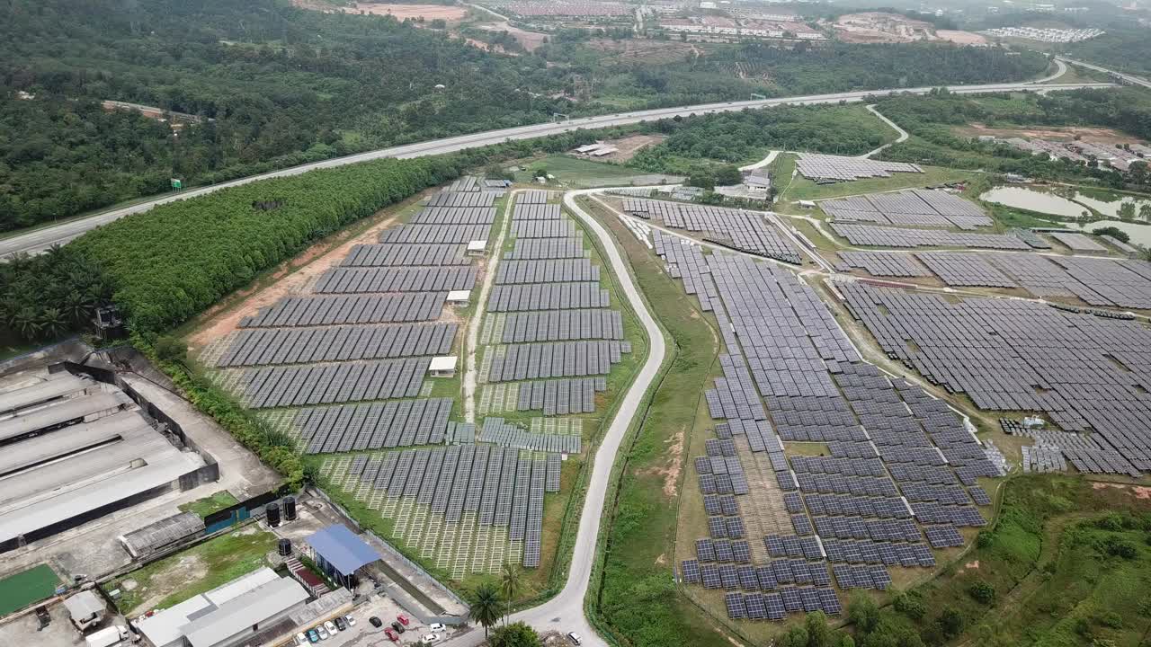 太阳能电池板视频素材