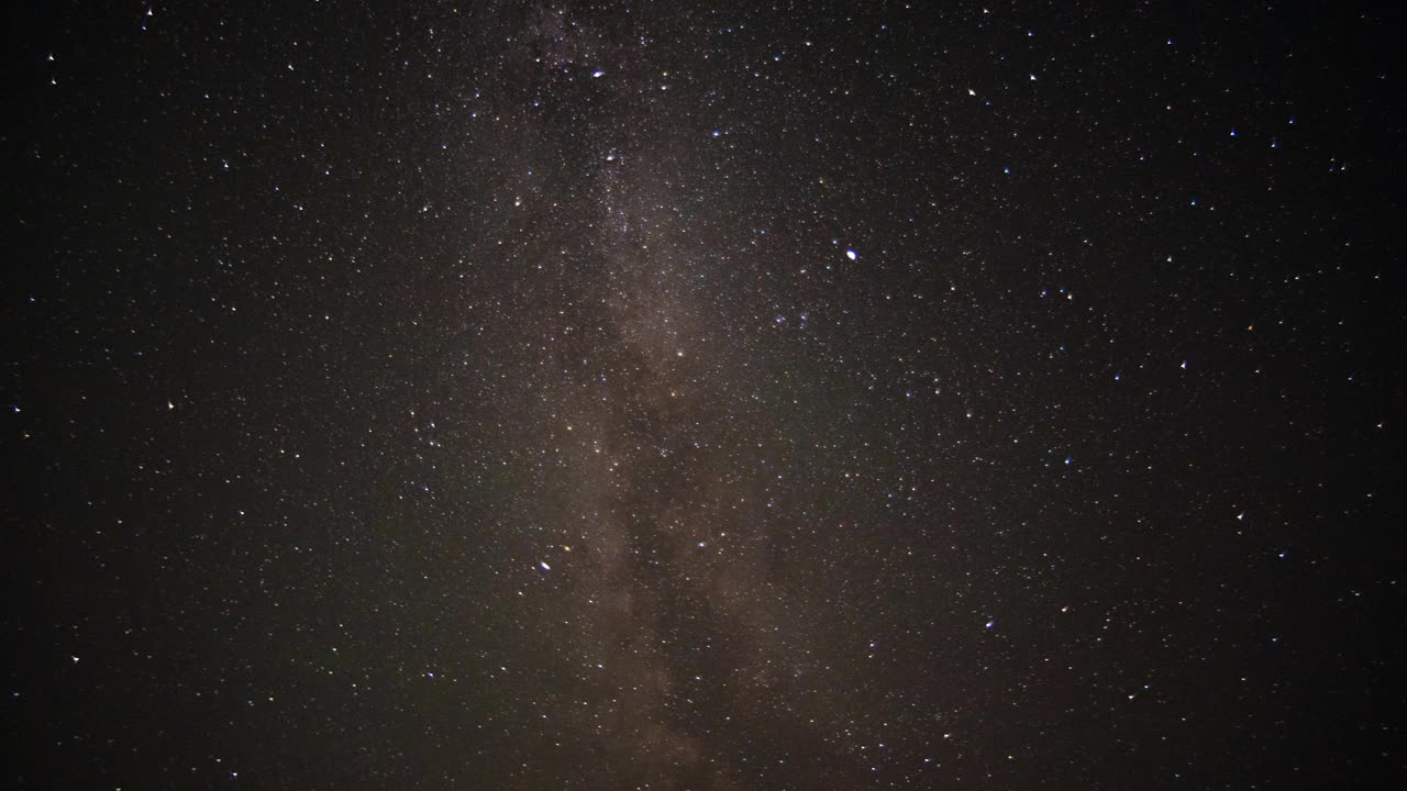 夜空与银河的时间间隔视频素材