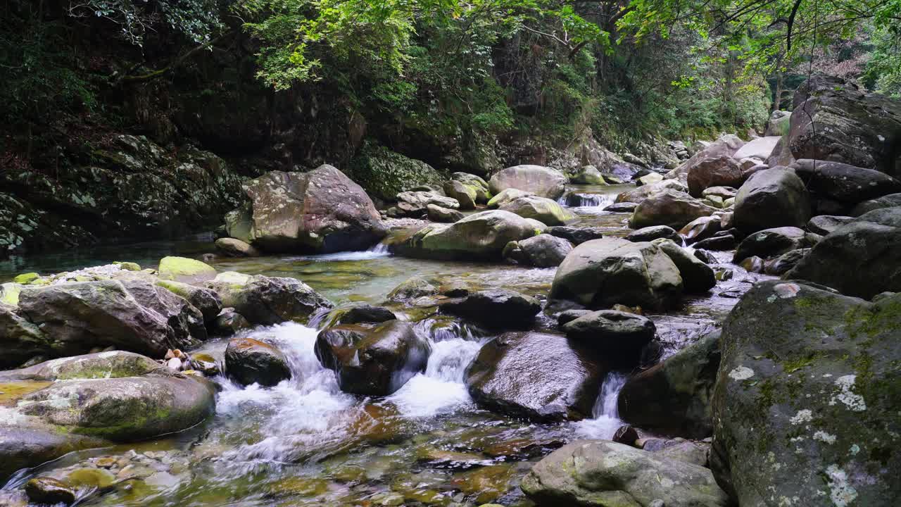 山上美丽的泉水池视频素材