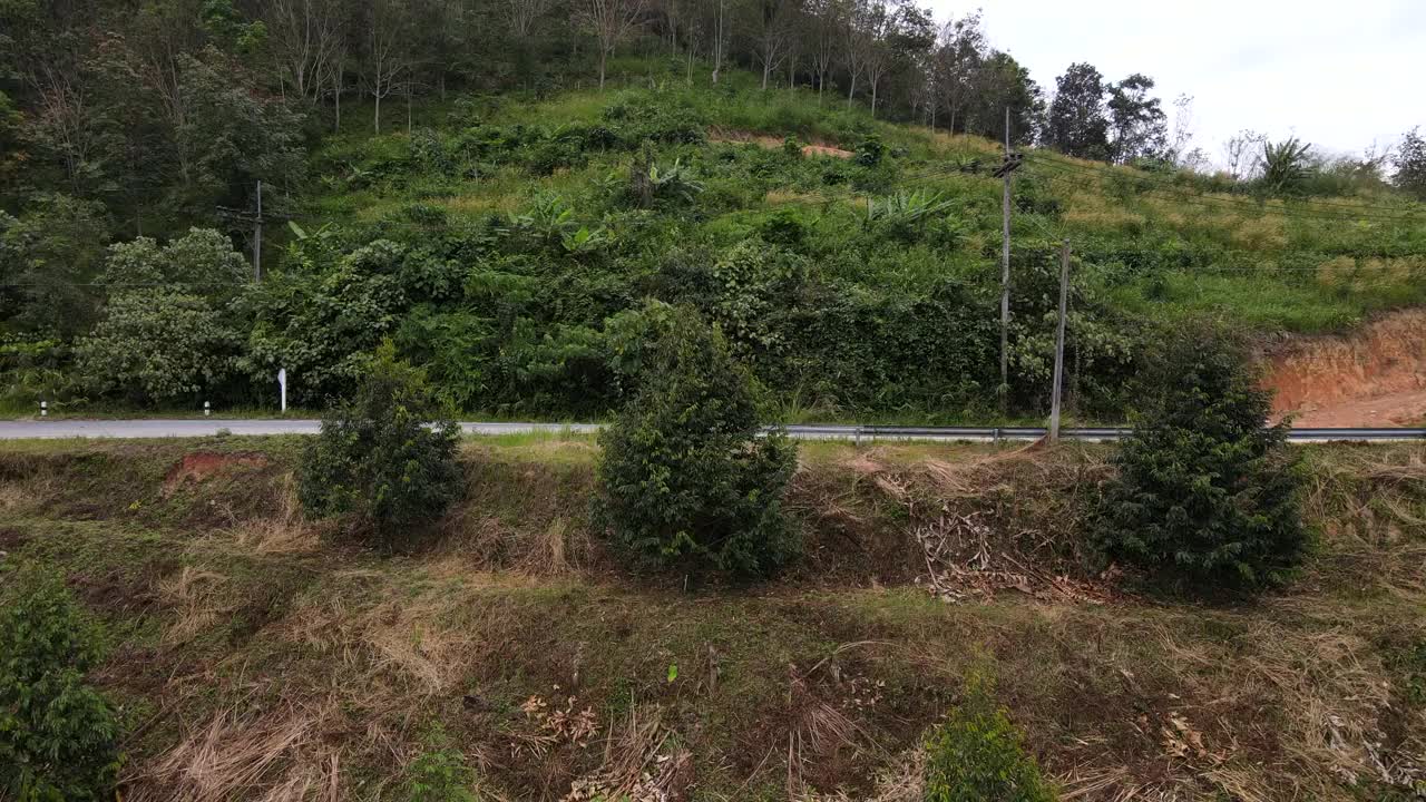 山路鸟瞰图视频素材