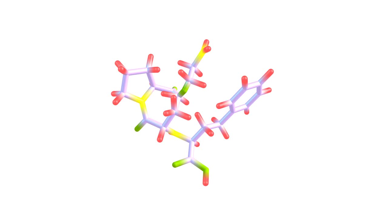 赖诺普利分子旋转视频全高清视频素材