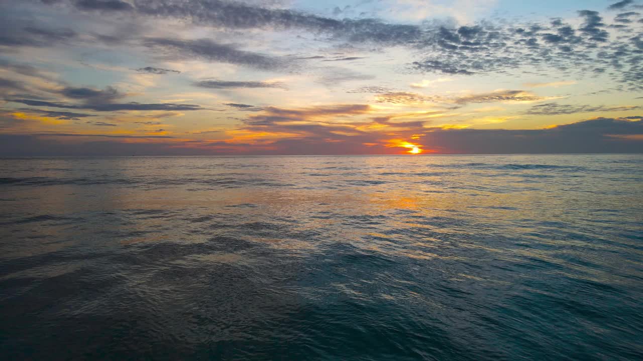 海边美丽的日落视频素材